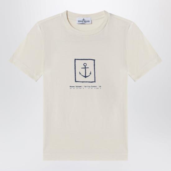 26SS [키즈] 스톤 아일랜드 티셔츠 162100011 BS0378 White