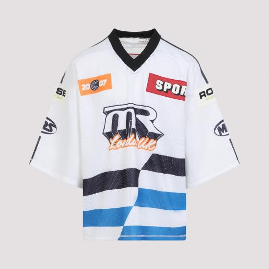 26SS 마틴로즈 반팔 티셔츠 129JT10063 WHT WHITE BLUE