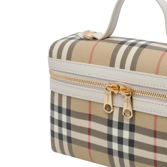 26SS 버버리 체크 배니티 백 8125135 B7348 Beige - BURBERRY