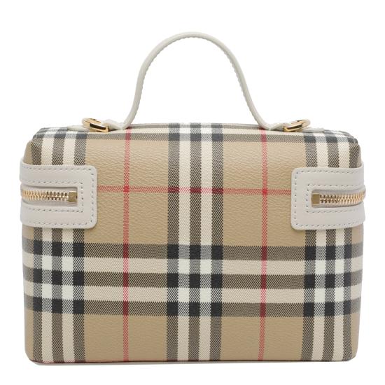 26SS 버버리 체크 배니티 백 8125135 B7348 Beige - BURBERRY