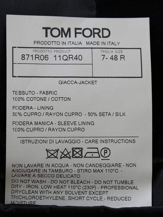  톰포드 수트 자켓 11QR40 871R06 7 Blue - TOMFORD
