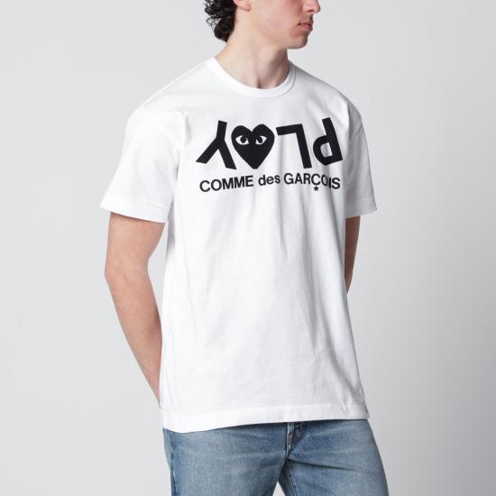 26SS 꼼데가르송 반팔 티셔츠 AXT068051CO White