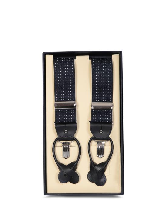  델 오글리오 가죽 벨트 BRACE35 05 MULTIC Blue