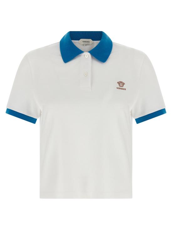 26SS 베르사체 폴로 티셔츠 10242351A176812W9H0 Blue