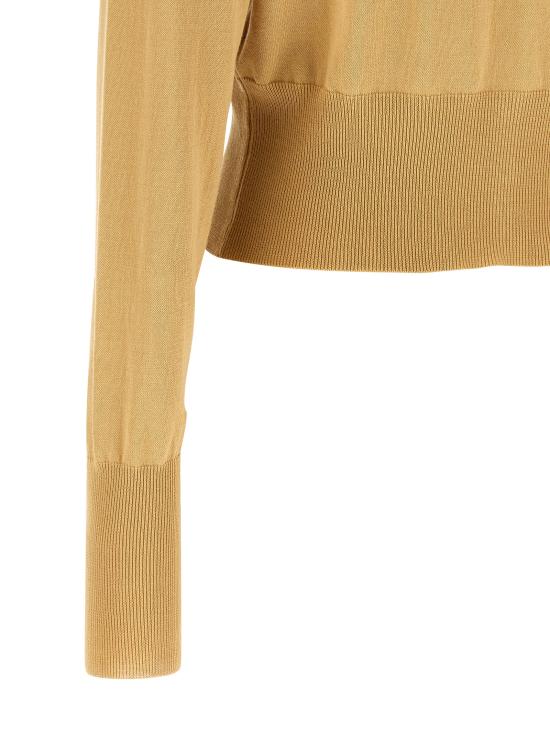 26SS 비비안웨스트우드 베아 크롭드 가디건 1803002UY003FC404 Beige - VIVIENNE WESTWOOD