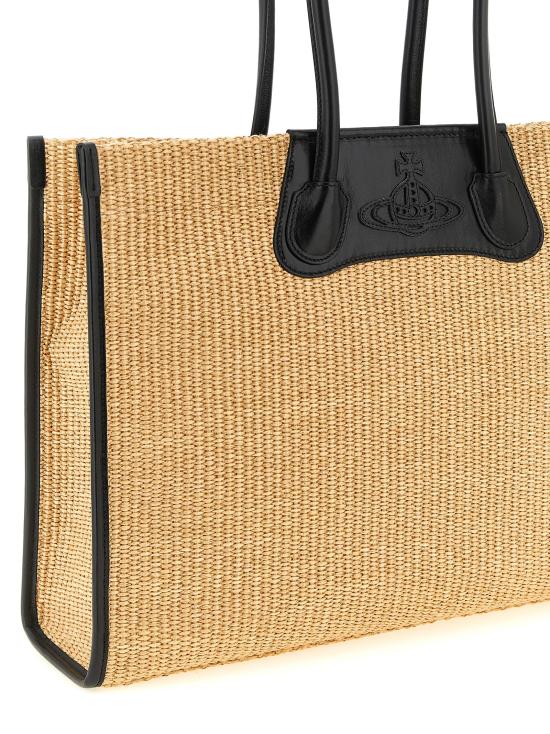 26SS 비비안웨스트우드 토트백 4D01000LUW01D0B402 Beige - VIVIENNE WESTWOOD