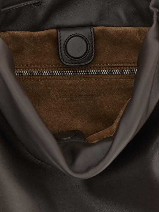 26SS 브루넬로 쿠치넬리 소프트 가죽 멜로우 버킷 백 MBGPD3611C8279 Brown - BRUNELLO CUCINELLI