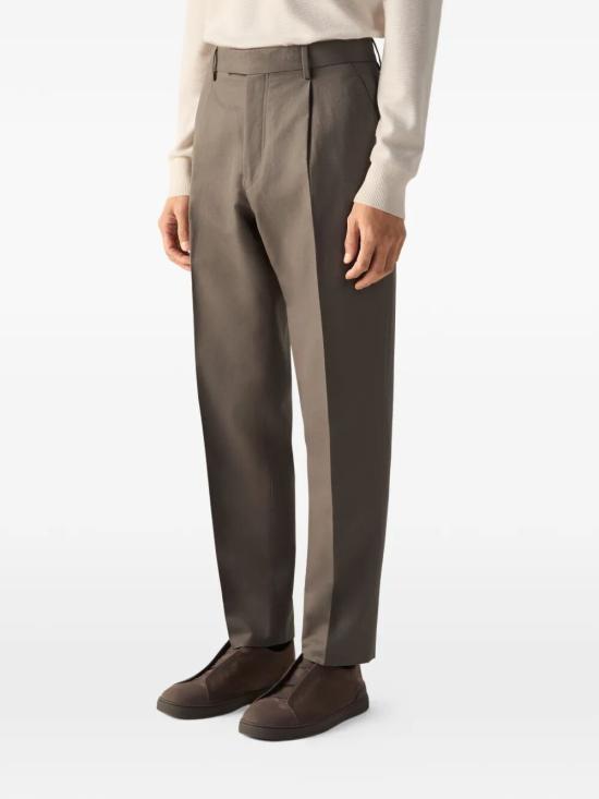 26SS 에르메네질도제냐 스트레이트 팬츠 UHI05A3 TP45 N07 BROWN - ERMENEGILDO ZEGNA