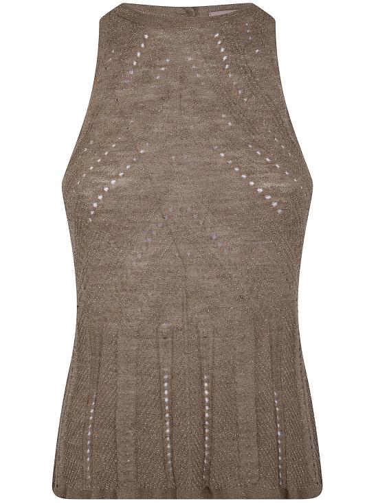 26SS 트윈셋 민소매 티셔츠 261TT3210 12454 GOLDEN GREEN LUREX