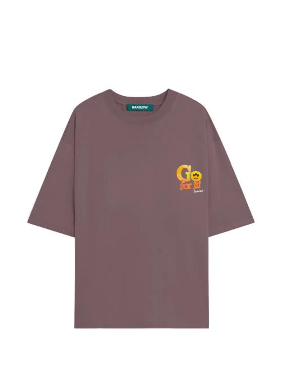26SS 바로우 반팔 티셔츠 S6BWUATH079 963 SMOKE PINK - BARROW