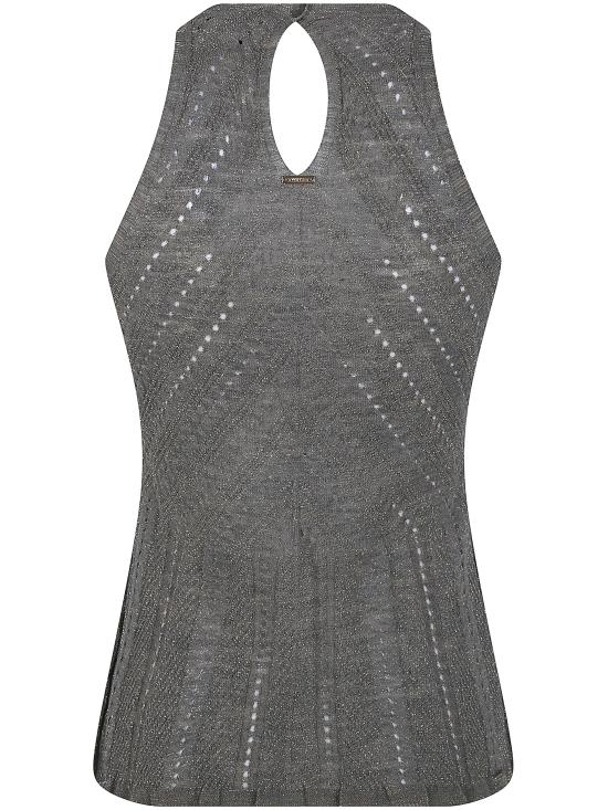 26SS 트윈셋 민소매 티셔츠 261TT3210 13565 LUREX LIGHT ALP GREEN - TWINSET