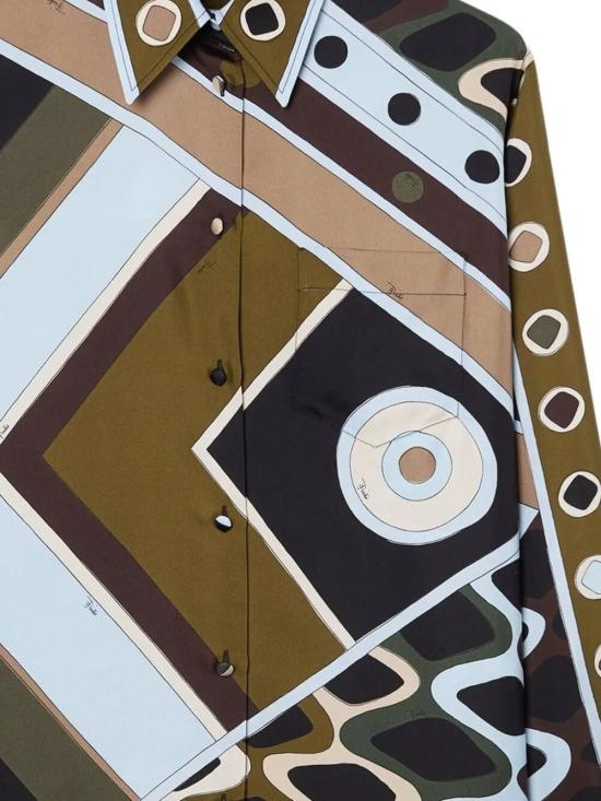 26SS 에밀리오푸치 셔츠 6HRJ10 6H853 016 KHAKI BLUE - EMILIO PUCCI