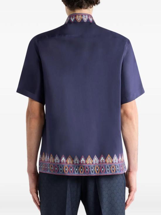 26SS 에트로 반팔 셔츠 MRIC0011 99SP1J5 X0885 BLUE PRINT - ETRO