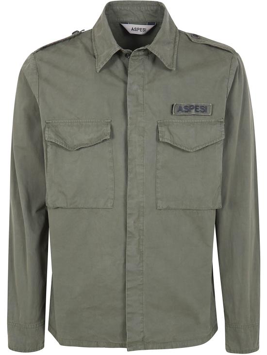 26SS 아스페시 긴팔 셔츠 S6 A CE10 G178 85393 GREEN