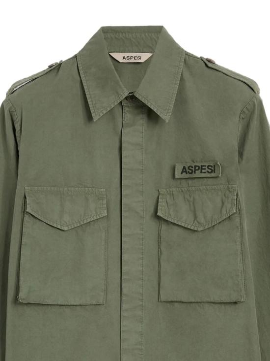 26SS 아스페시 긴팔 셔츠 S6 A CE10 G178 85393 GREEN - ASPESI