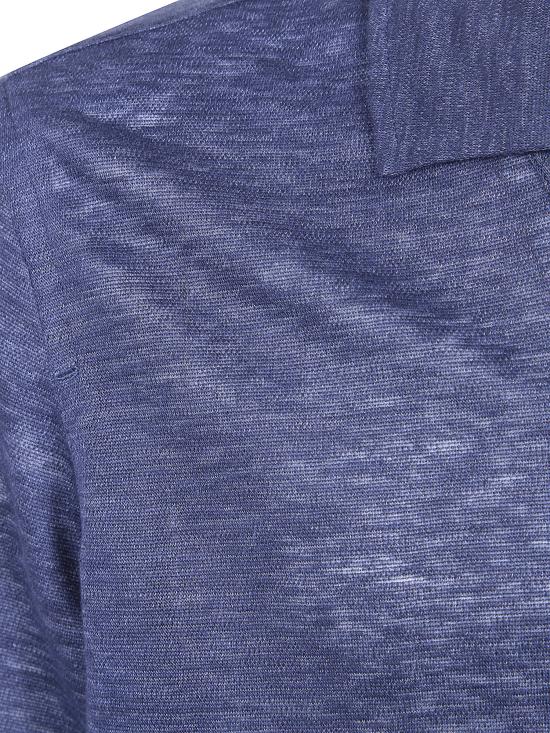 26SS 에르메네질도제냐 반팔 티셔츠 UH352A3 H747 B07 BLUE - ERMENEGILDO ZEGNA