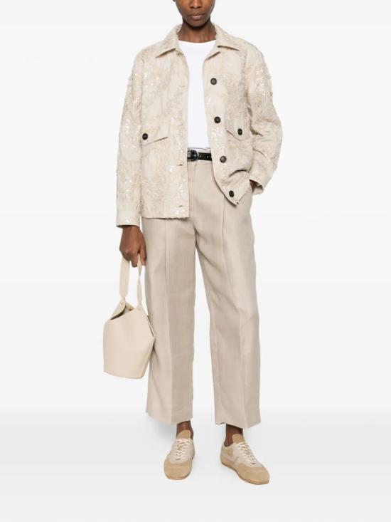 26SS 브루넬로 쿠치넬리 스트레이트 팬츠 MH527P9185 C9272 BEIGE - BRUNELLO CUCINELLI