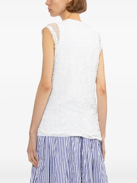 26SS 꼼데가르송 민소매 티셔츠 RQ T015 WHITE - COMME DES GARCONS