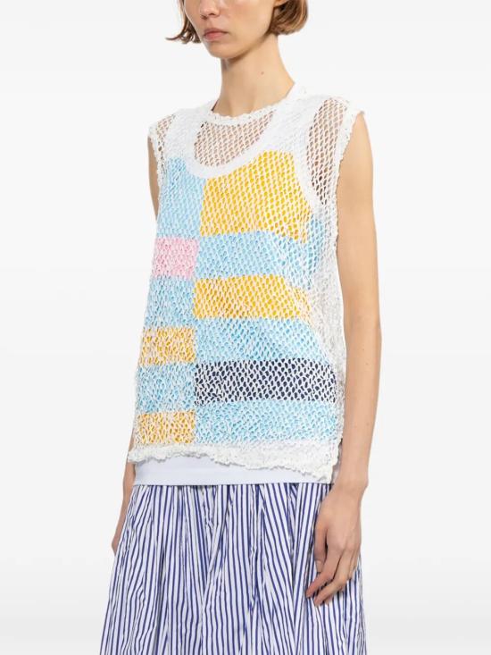 26SS 꼼데가르송 민소매 티셔츠 RQ T015 WHITE - COMME DES GARCONS