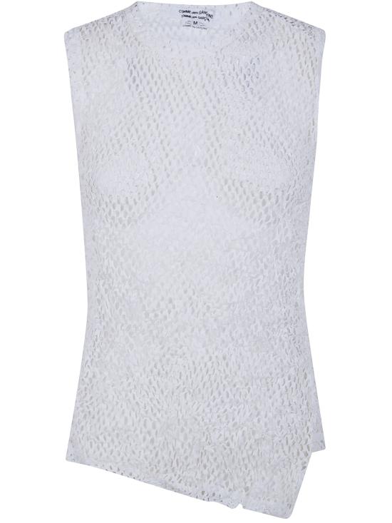 26SS 꼼데가르송 민소매 티셔츠 RQ T015 WHITE