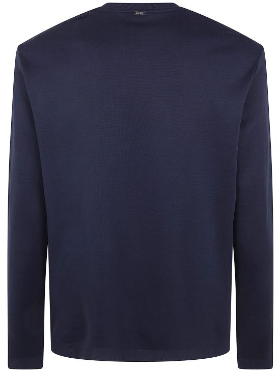 26SS 에르노 긴팔 티셔츠 JG000262U 52059 9201 BLUE NAVY - HERNO