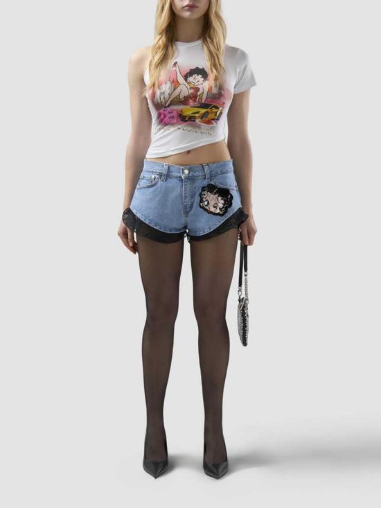 26SS 지씨디에스 데님 숏팬츠 C1WWBL371D140 COPEN BLUE BLACK 740B - GCDS