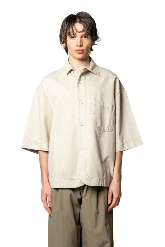 26SS 자크뮈스 파얀 박시 쇼트 슬리브 데님 셔츠 SHM00585AD00044 130