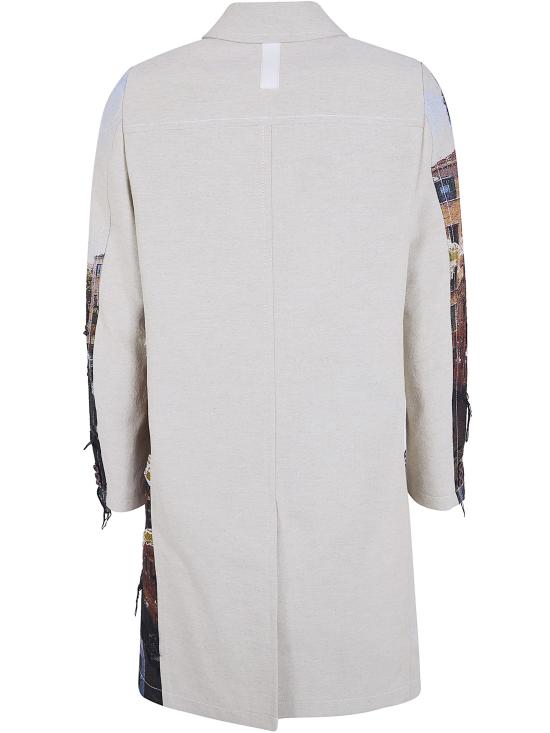 26SS 준야 와타나베 꼼데가르송 코트 WQ C006 BEIGE BLACK LIGHT BLUE - JUNYA WATANABE COMME DES GARCONS