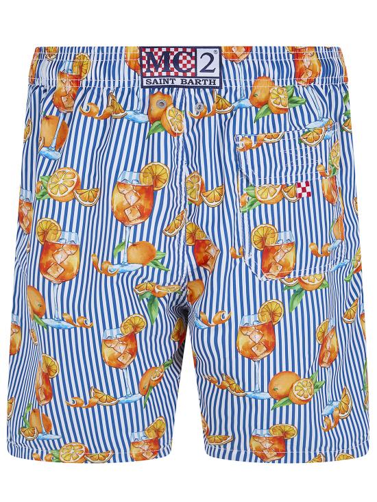 26SS 세인트바쓰 스윔팬츠 GUS001 08195L 61 BLUE ORANGE - MC2 SAINT BARTH