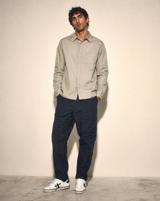 26SS 씨피 컴퍼니 긴팔 셔츠 20CMSH225A110349G 610 MOSS GRAY Green - C.P. COMPANY