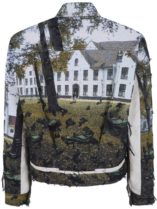 26SS 준야 와타나베 꼼데가르송 데님 자켓 WQ J030 GREEN BLACK LIGHT BLUE - JUNYA WATANABE COMME DES GARCONS