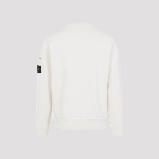26SS 스톤 아일랜드 코튼 플리스 크루넥 스웨트셔츠 L1S15 6100019 S0410 V0093 IVORY DOM - STONE ISLAND
