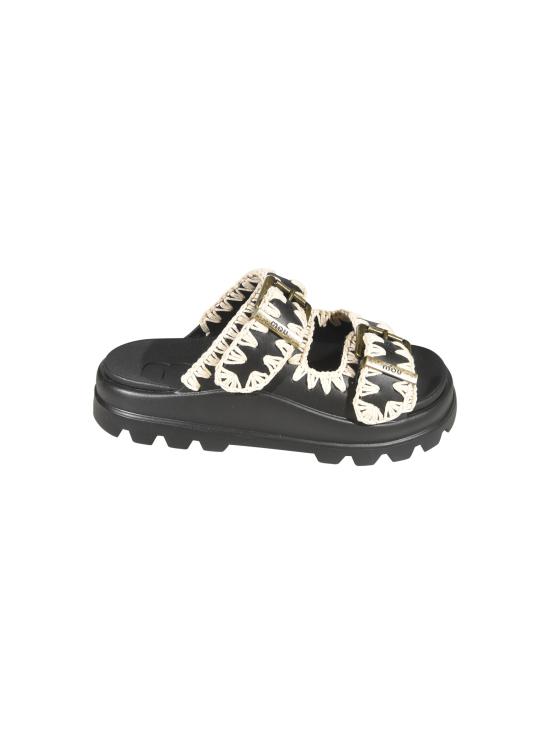 26SS 모우 뮬/슬리퍼 661001N BKWH Black