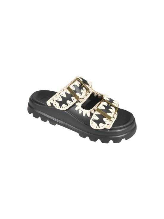 26SS 모우 뮬/슬리퍼 661001N BKWH Black - MOU