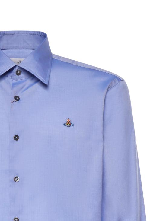 26SS 비비안웨스트우드 긴팔 셔츠 2401000J W01ESK403 Blue - VIVIENNE WESTWOOD