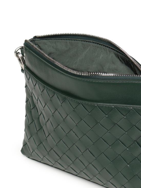 26SS 보테가베네타 인트레치아토 프리즘 파우치 795712 V2HL13123 Alpi green - BOTTEGA VENETA