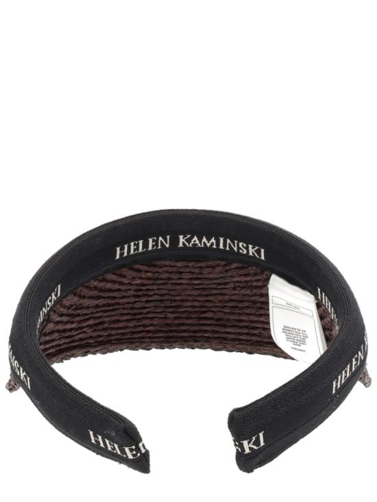 26SS 헬렌카민스키 블랑카 8 바이저 HAT52204 CHOCOLATE BLACKLOGO BROWN - HELEN KAMINSKI