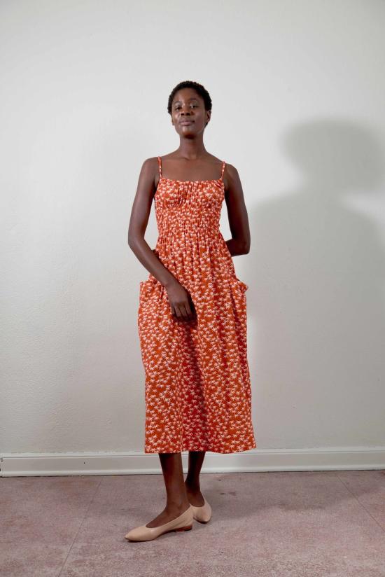  마리아 스탠리 롱 원피스 말차 드레스 팜 - MARIA STANLEY