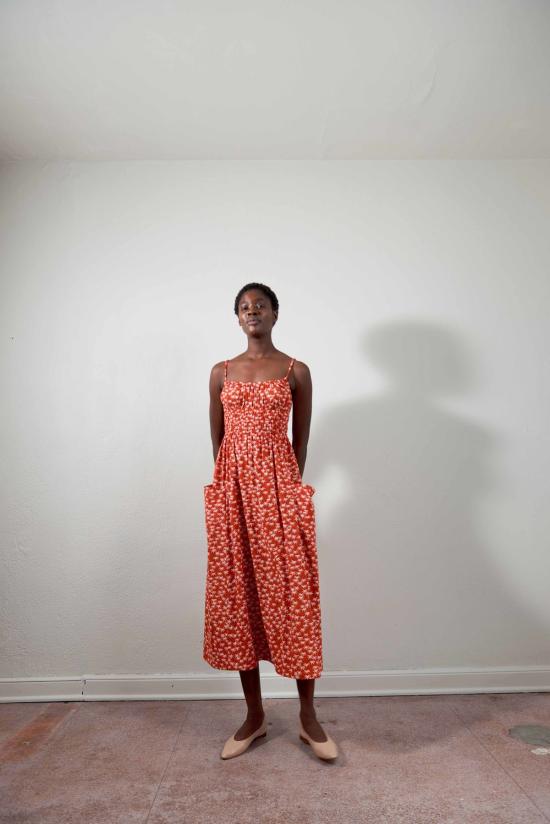  마리아 스탠리 롱 원피스 말차 드레스 팜 - MARIA STANLEY