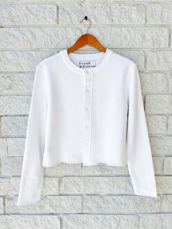  프랭크 앤 에일린 가디건 프랭크 & 아일린 재키 스웨트셔츠  화이트