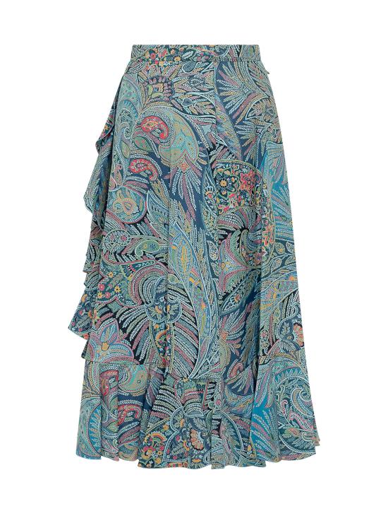 26SS 에트로 롱 스커트 WRFA017699SAEI5 X0887 BLUE - ETRO