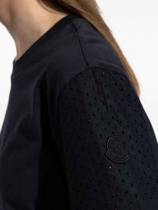 26SS 몽클레어 반팔 티셔츠 8C00045 89AUO742 Blue - MONCLER