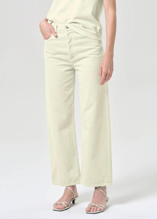  에이골디 데님 팬츠 아골드 렌 진스 레몬 제스트 - AGOLDE