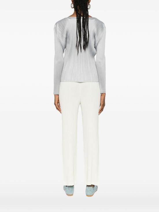 26SS 플리츠플리즈 긴팔 티셔츠 PP66JK12110 GRAY DOM - PLEATS PLEASE