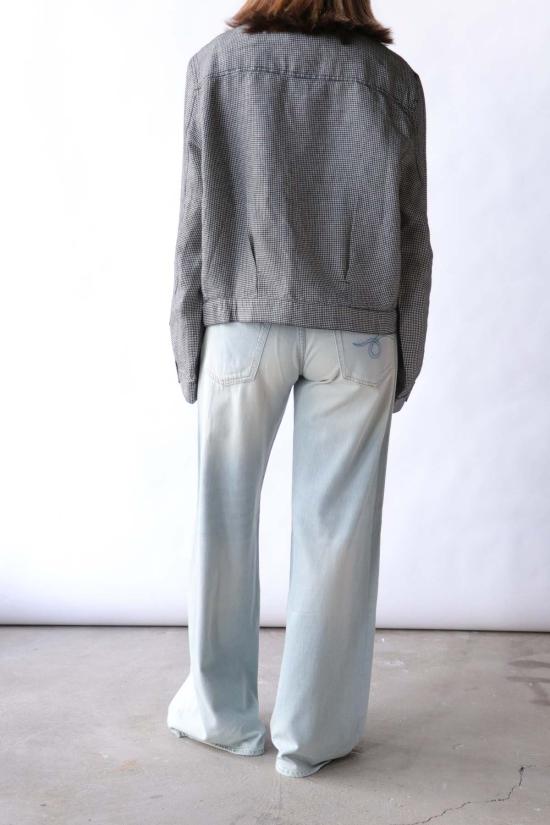  알13 자켓 R13 릴랙스드 플리츠 트러커 재킷 - R13