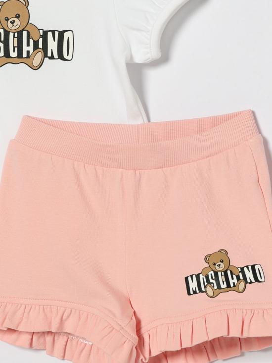 26SS [키즈] 모스키노 오버롤 MBG01OLBA00 85010 White 1 - MOSCHINO