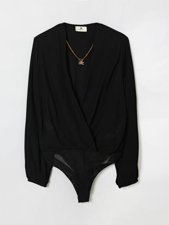 26SS 엘리자베타프랜치 긴팔 티셔츠 CB00762E2 110 Black - ELISABETTA FRANCHI