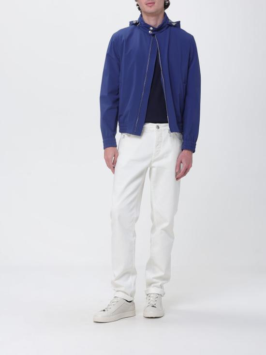 26SS 브루넬로 쿠치넬리 폴딩 후드 본디드 나일론 블루종 MZ4266525 C1354 Royal Blue - BRUNELLO CUCINELLI