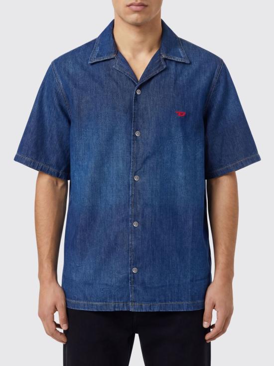 26SS 디젤 데님 셔츠 A169570DBDB 01 Blue