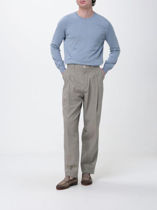 26SS 브루넬로 쿠치넬리 풀오버 니트 M2900100 CMM56 Gnawed Blue - BRUNELLO CUCINELLI